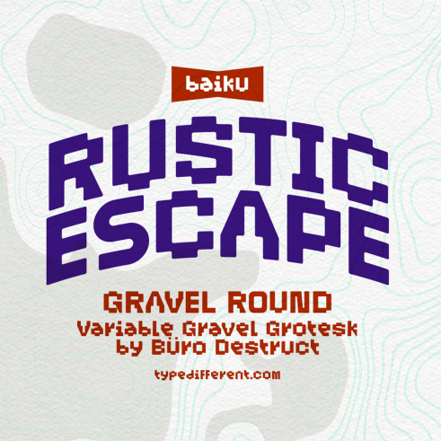 BD Gravel typeface