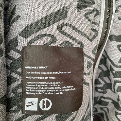 Nike Collab hoodie label