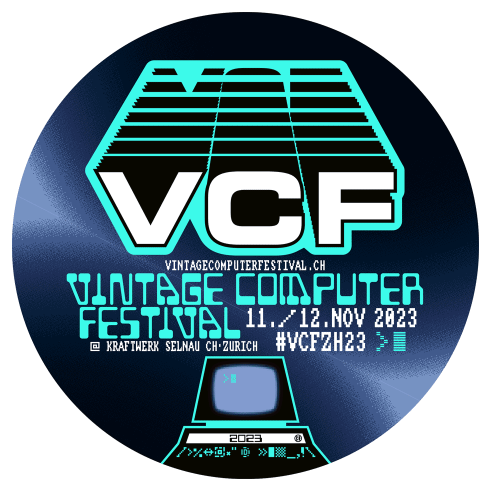 Vintage Computer Festival Zurich 2023 sticker