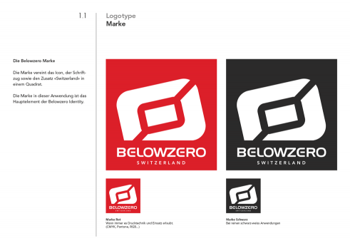 Belowzero corporate identity manual