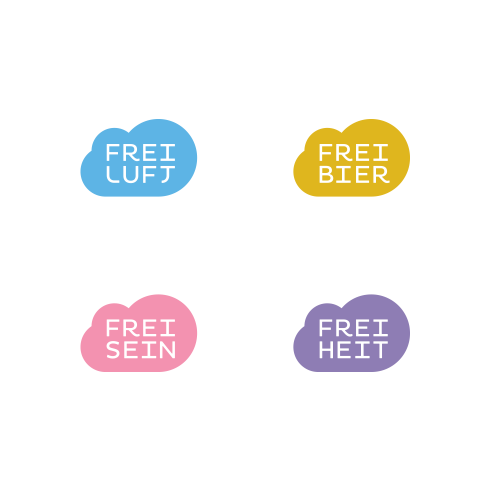 Freiluft logotype(s) wordplay