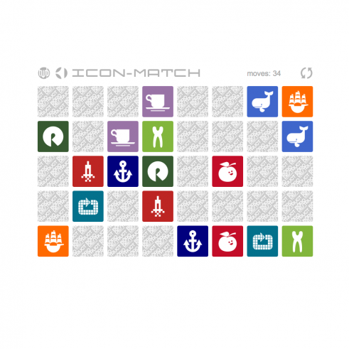 Icon Match HTML 5 memory game