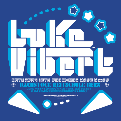 Luke Vibert concert poster and flyer 2003