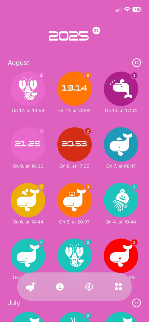 mAARE aare temperature & diary iPhone app
