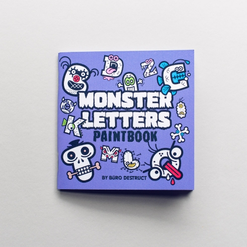 Monster Letters Paintbook cover
