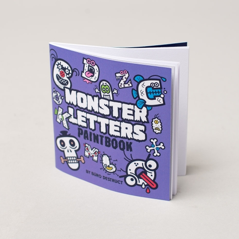 Monster Letters Paintbook cover
