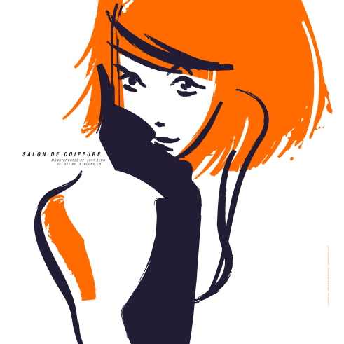 Blond Salon de Coiffure poster