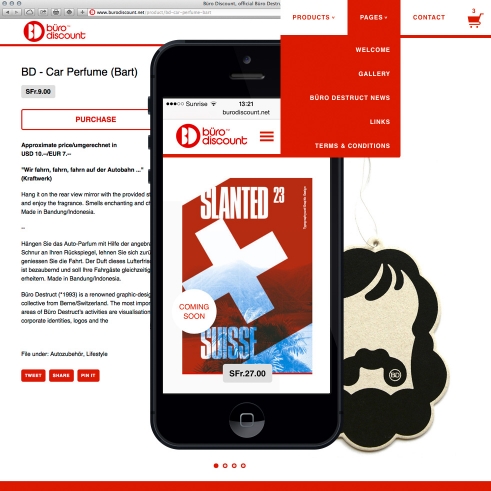 Büro Discount online-shop design