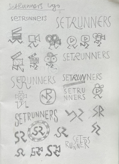 Setrunners logotype sketches