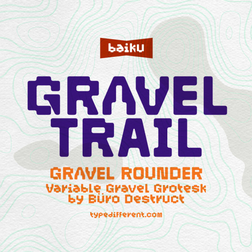 BD Gravel typeface