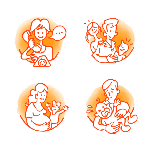 Mütter- & Väterberatung Icons