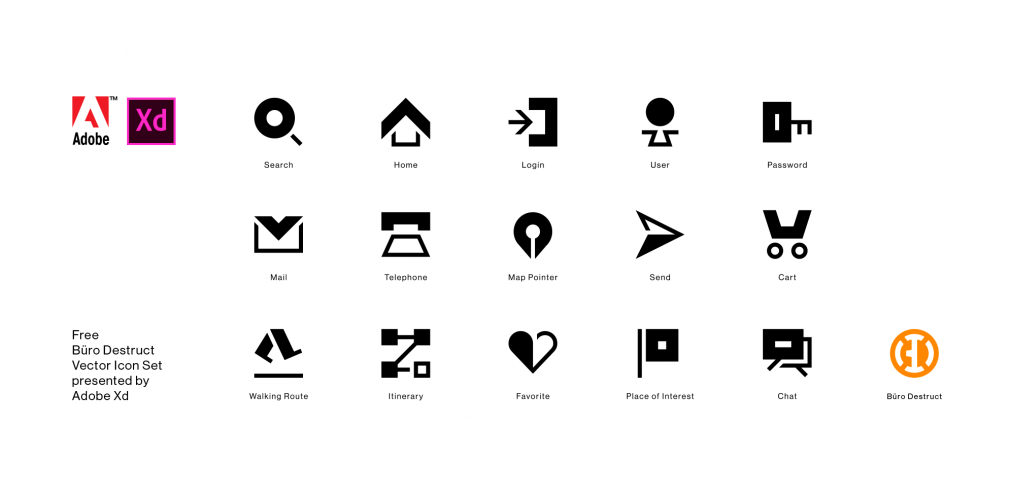 Adobe Xd Icon Kit by Büro Destruct