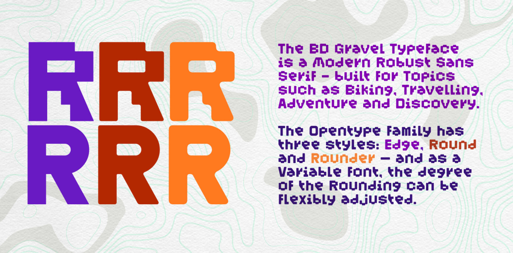 BD Gravel typeface