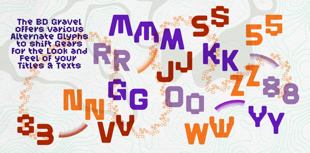 BD Gravel typeface