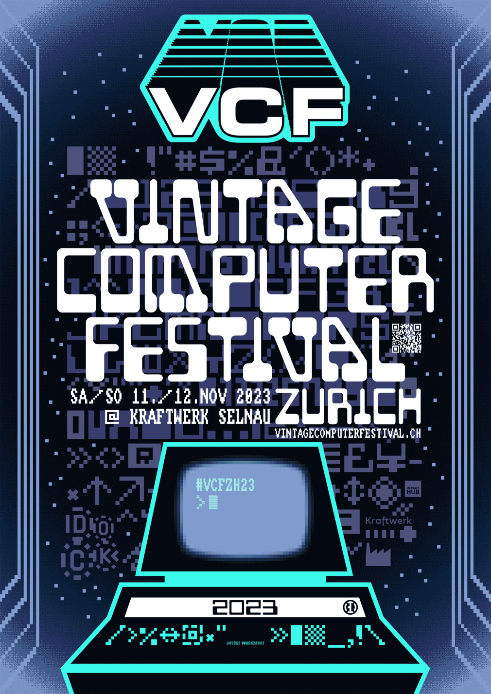Vintage Computer Festival Zurich 2023 poster