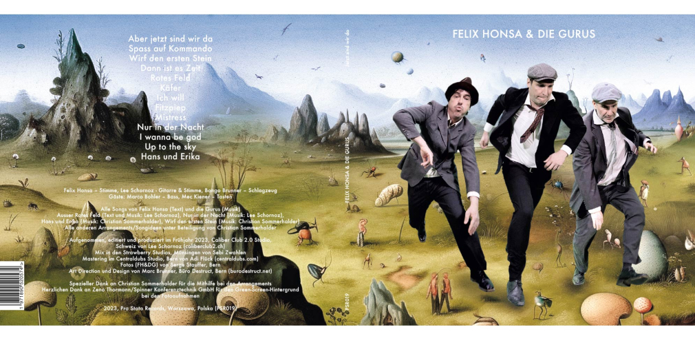 Felix Honsa & Die Gurus CD cover outside